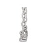 Sterling Silver Natural Diamond Necklace 0.04 CTW, 18 Inch - $214