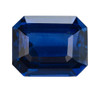 GIA Certified Blue Sapphire Emerald - 4.02 carats - 9.74 x 7.84 x 4.9mm