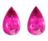 Matched Pair Gems - Pink Tourmaline - Pear Cut - 5.67 carats - 12.6 x 7.9mm