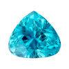 Faceted Blue Zircon - Trillion Cut - Blue - 5.02 carats - 10 x 9.1mm