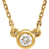 14K Yellow 1/6 CT Natural Diamond 18" Necklace