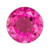 0.83 Carat Pink Tourmaline Gemstone, Round Shape, 6 mm