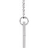 14 Karat White Gold Natural Diamond Rhombus Necklace 0.005 CT, 16-18 Inch - $797