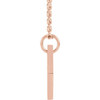 14 Karat Rose Gold Natural Diamond Rhombus Necklace 0.005 CT, 16-18 Inch - $804