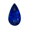 1.17 Carat Vivid Royal Blue Sapphire Gemstone in Pear Shape 9 x 5 mm