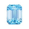 1.50 Carat Ice Blue Aquamarine Fine Stone, Octagon Cut, 7.9 x 6 mm