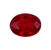 1.27 Carat Rich Ruby Gemstone, Oval Shape, 7.8 x 5.8 mm