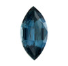 2.19 Carat Teal Blue Green Sapphire Stone, Marquise Cut, 12 x 6.2 mm
