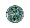 1.25 Carat Teal Blue Green Sapphire Stone, Round Shape, 6.1 mm