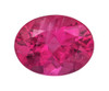 1.39 Carat Rubelite Tourmaline Gemstone, Oval Shape, 8.2 x 6.2 mm