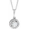 14K White 5/8 CTW Lab-Grown Diamond 18" Necklace