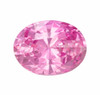 1.53 Carat Pure Pink Sapphire Gem, Oval Shape, 7.9 x 5.9 mm