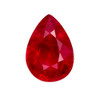 1.20 Carat Rich Ruby Gemstone, Pear Shape, 8 x 5.7 mm