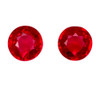 1.21 Carat Pair of Rubies Ruby Round 5.1 mm