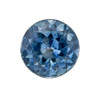 0.71 Carat Teal Blue Green Sapphire Stone, Round Shape, 5 mm