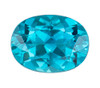 1.68 Carat Blue Tourmaline Gemstone, Oval Shape, 9 x 6.7 mm