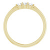 14K Yellow 1/5 CTW Natural Diamond Three-Stone Band 