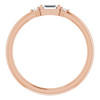 14K Rose 1/8 CTW Natural Diamond Stackable Ring