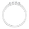 Platinum 1/5 CTW Natural Diamond Three-Stone Band 