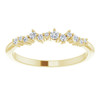 14K Yellow 1/8 CTW Natural Diamond Stackable Ring.