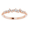 14K Rose 1/8 CTW Natural Diamond Stackable Ring.