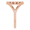 14K Rose 1/8 CTW Natural Diamond Geometric Ring