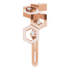 14K Rose .06 CTW Natural Diamond Honeycomb Ring