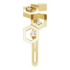 14K Yellow .06 CTW Natural Diamond Honeycomb Ring