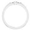 14K White .07 CTW Natural Diamond Stackable Ring