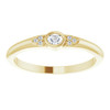 14K Yellow .07 CTW Natural Diamond Stackable Ring