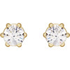 14K Yellow 1/5 CTW Natural Diamond Stud Earrings..