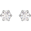 Platinum 1/5 CTW Natural Diamond Stud Earrings..