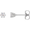 14K White 1/4 CTW Natural Diamond Stud Earrings.