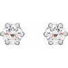 14K White 1/4 CTW Natural Diamond Stud Earrings.