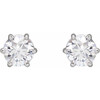 14K White 3/4 CTW Natural Diamond Stud Earrings