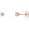 14K Rose 1/3 CTW Natural Diamond Stud Earrings.