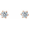14K Rose 1/3 CTW Natural Diamond Stud Earrings.