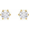 14K Yellow 3/4 CTW Natural Diamond Stud Earrings.