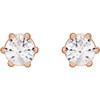 14K Rose 1/5 CTW Natural Diamond Stud Earrings.......
