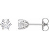14K White 3/4 CTW Natural Diamond Stud Earrings.