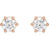 14K Rose 1/2 CTW Natural Diamond Stud Earrings...