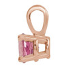 14K Rose 4 mm Natural Pink Tourmaline Pendant