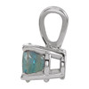 14K White 5 mm Lab-Grown Alexandrite Pendant