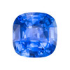 3.51 Carat RIch Blue Sapphire Gemstone,  Cushion Shape, 8.4 mm