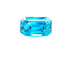 Emerald 3.7 carats Blue Zircon, 9.06 x 6.72 x 4.98