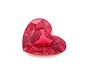 Heart 0.97 carats Gem Ruby Stone, 6.38 x 5.37 x 3.64