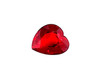 Heart Cut, 1.07 Carat, Fine Ruby Gemstone,, 6.36 x 6.59 x 3.28