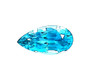 Pear 3.66 carats Blue Zircon, 11.43 x 7.07 x 4.99