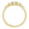 14K Yellow 1/2 CTW Natural Diamond Three-Stone Band 