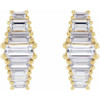 14K Yellow 1 1/2 CTW Lab-Grown Diamond Earrings